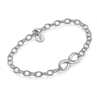 Sterling Silver Infinity Bracelet/Anklet - All Birthstone™