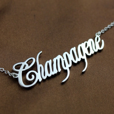 Unique Name Necklace Sterling Silver - All Birthstone™