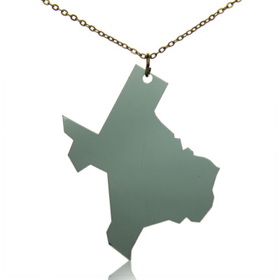 Acrylic Texas State Necklace America Map Necklace - All Birthstone™