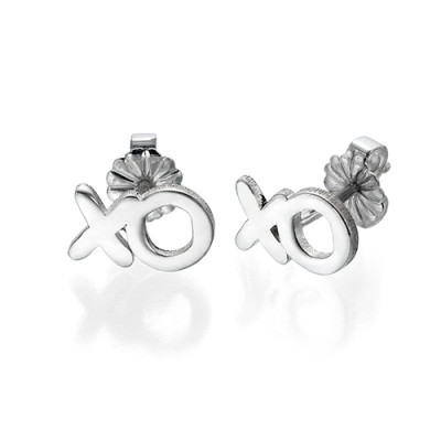 XO Silver Earrings - All Birthstone™