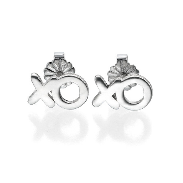 XO Silver Earrings - All Birthstone™