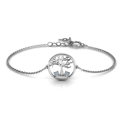 Personalised 1 - 4 Stone Family Tree Bracelet  - All Birthstone™