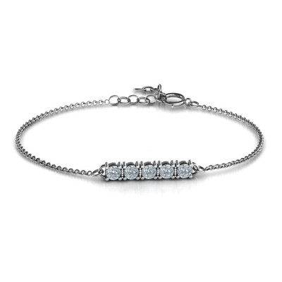 Personalised Classic 5 Birthstone Bracelet  - All Birthstone™