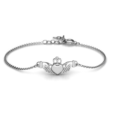 Personalised Classic Claddagh Bracelet - All Birthstone™