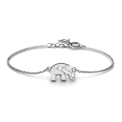 Personalised Lucky Elephant Bracelet - All Birthstone™
