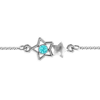 Personalised Me and My Shadow Star Bracelet - All Birthstone™