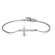 Your Story, Crafted: The Sterling Silver Modern Cross Bracelet