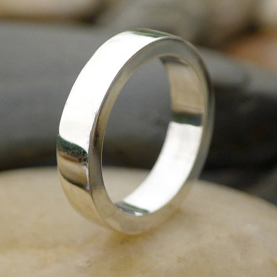 Handmade Chunky Mens Silver Ring - All Birthstone™