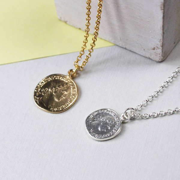 Coin Necklace - All Birthstone™