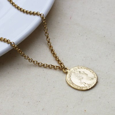 Coin Necklace - All Birthstone™