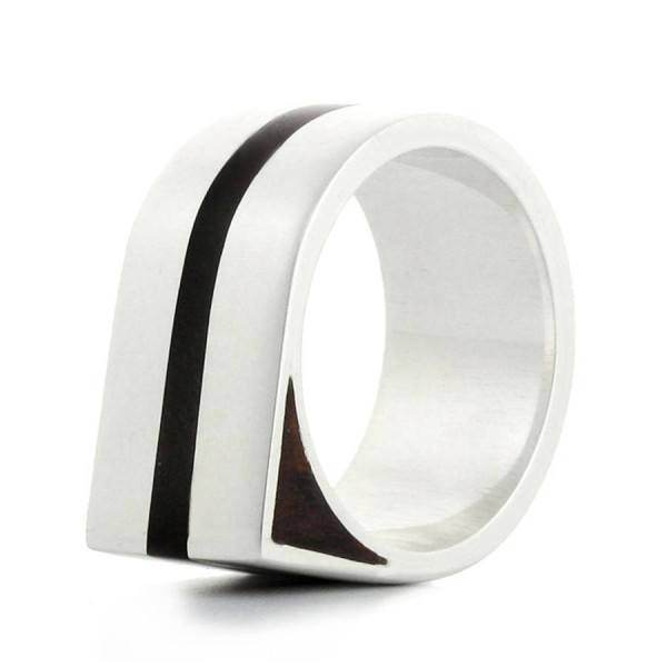 Wood Ring Edge Two - All Birthstone™