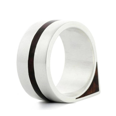 Wood Ring Edge Two - All Birthstone™