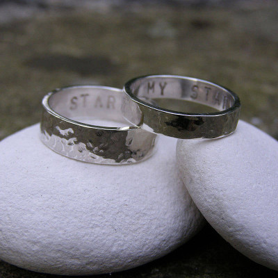 Personalised His And Hers Rings - All Birthstone™