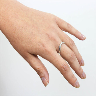 Sterling Silver Infinity Wedding Ring - All Birthstone™