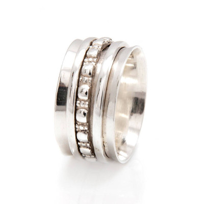 Maharani Silver Spinning Ring - All Birthstone™