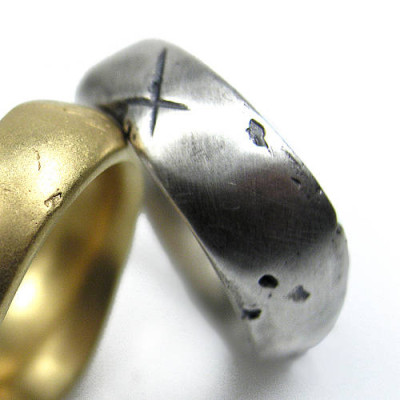 Rustic Plain Silver Gnarled Ring - All Birthstone™