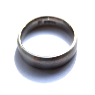 Mens 18ct White Gold Wedding Ring - All Birthstone™