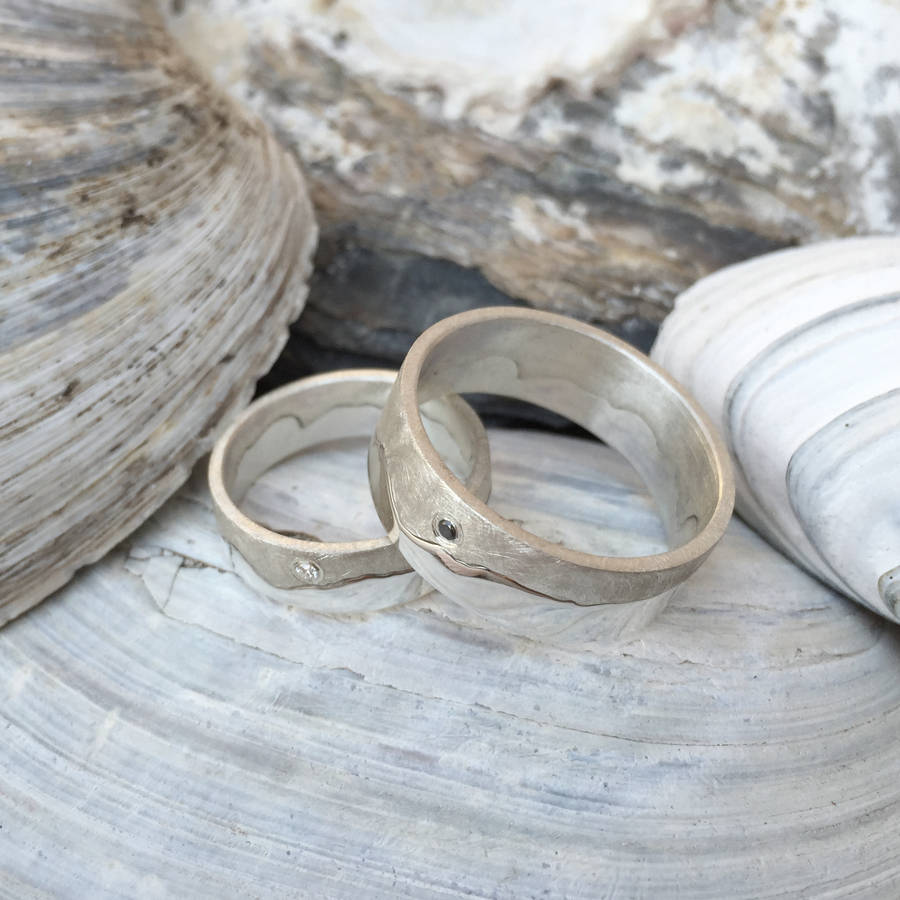 Normal Map Ring Mens Coastline Map Ring - All Birthstone™