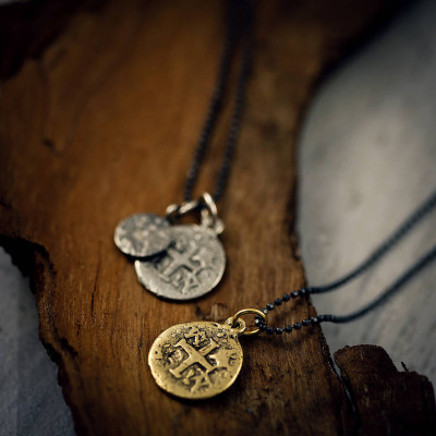 Mens Pieces Of Eight Pirate Necklace - All Birthstone™