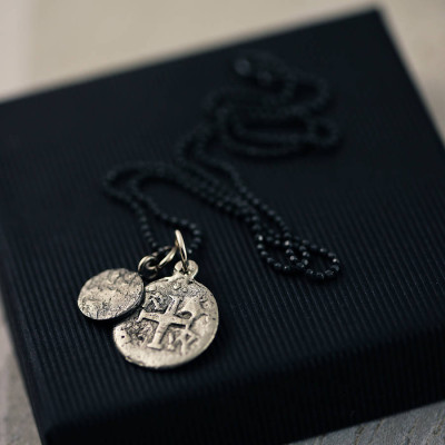 Mens Pieces Of Eight Pirate Necklace - All Birthstone™