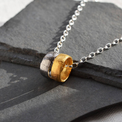 Meteorite Ring Necklace - All Birthstone™
