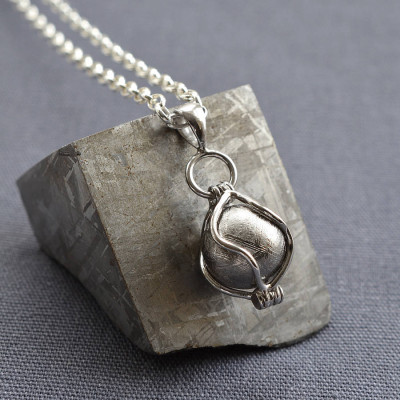 Meteorite Spinning Orb Necklace - All Birthstone™
