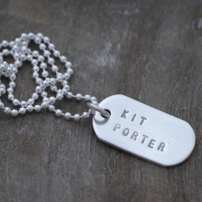 Mini Silver Identity Dog Tags - All Birthstone™