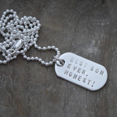 Mini Silver Identity Dog Tags - All Birthstone™