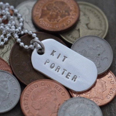 Mini Silver Identity Dog Tags - All Birthstone™
