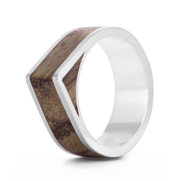 Wood Ring Native Edge - All Birthstone™