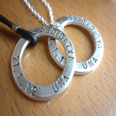 Two Personalised Wedding Necklaces - All Birthstone™