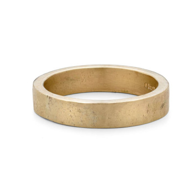 Organic Textured 18ct Gold Ring - All Birthstone™