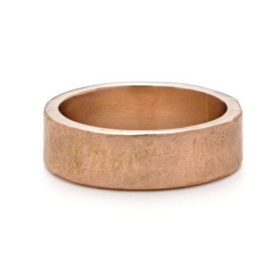 Organic Wide 18ct Gold Ring - All Birthstone™
