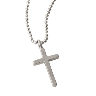 Personalised Love And Protect Cross Mens Chain - All Birthstone™