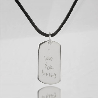 Personalised Message Dog Tag Necklace - All Birthstone™