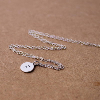 Personalised Initial Necklace Sterling Silver - All Birthstone™