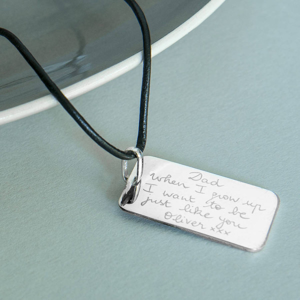 Mens Personalised Dog Tag Necklace - All Birthstone™
