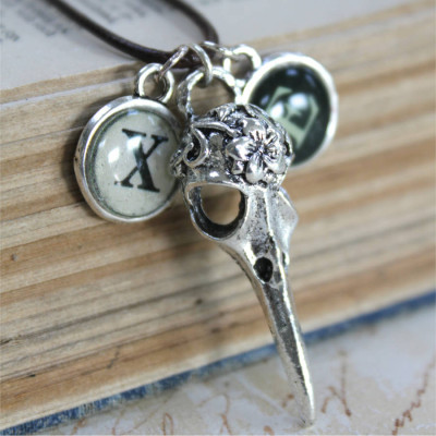 Personalised Skull Necklace - All Birthstone™