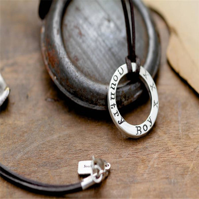 Personalised Urban Ranch Bolo Mens Chain - All Birthstone™