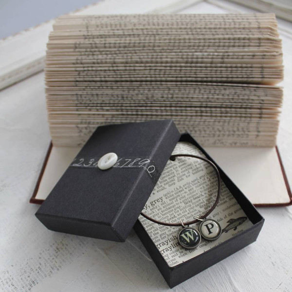 Personalised Vintage Letter Necklace - All Birthstone™