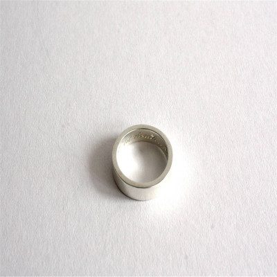 Silver Band 5mm Personalised Silver Ring - All Birthstone™