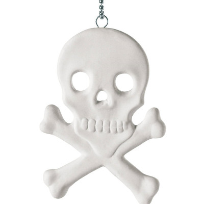 Memorabilia Porcelain Skull And Crossbones Charm - All Birthstone™