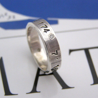 Silver Personalised Ring For Couple - All Birthstone™