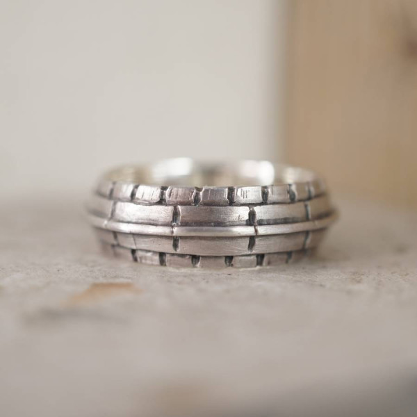 Roof Silver Ring - All Birthstone™