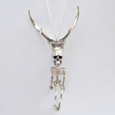 Silver Pierre Skeleton Pendant - All Birthstone™