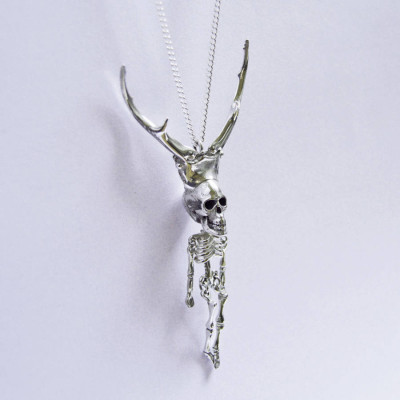 Silver Pierre Skeleton Pendant - All Birthstone™