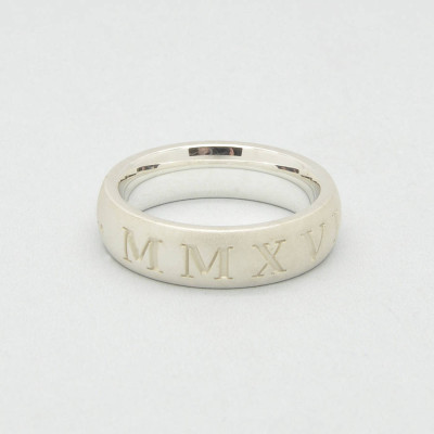 Silver Roman Numeral Ring - All Birthstone™