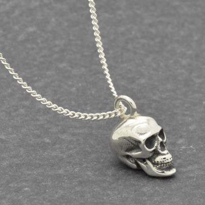 Silver Skull Pendant - All Birthstone™