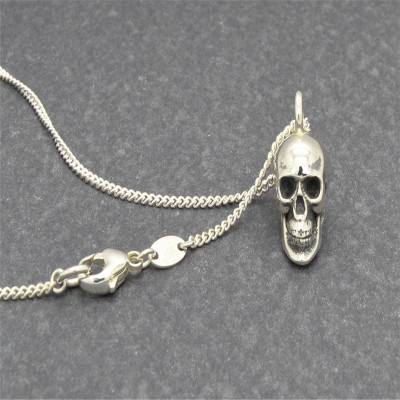 Silver Skull Pendant - All Birthstone™