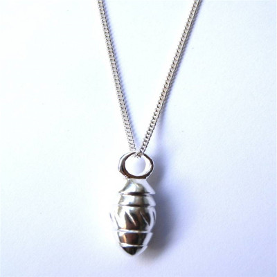 Silver Toggle Twisted Pendant - All Birthstone™
